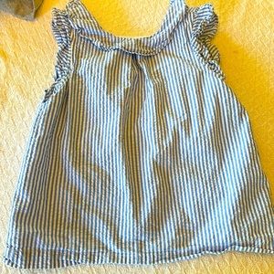 Crewcuts girls size 10 blue and white striped